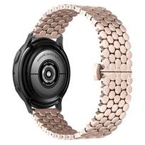 Beline 20mm Metal Honeycomb Watch Strap, Rose Gold / Rosegold Box