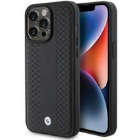 BMW BMHCP15X22RFGK iPhone 15 Pro Max 6.7" black/black Leather Diamond Pattern