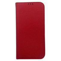 Smart Magnet Book Case for iPhone 15 Pro Max 6.7" – Red/Red