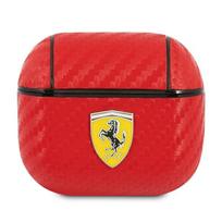 FERRARI FESA3CARE AirPods 3 cover red/red On Track PU Carbon