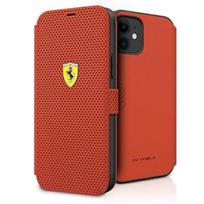 FERRARI FESPEFLBKP12SRE iPhone 12 mini 5.4" red book On Track Perforated