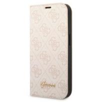 GUESS IPhone 14 Pro 6.1" pink book 4G Vintage Gold Logo