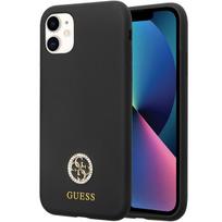 GUESS GUHCN614DGPK iPhone 11 / Xr 6.1" black hard case with silicone logo and rhinestones, 4G