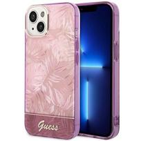 GUESS GUHCP14MHGJGHP iPhone 14 Plus / 15 Plus 6.7" pink hard case, Jungle Collection