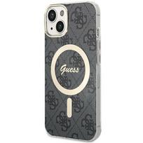 GUESS GUHMP15SH4STK iPhone 15 / 14 / 13 6.1" black hard case IML 4G MagSafe