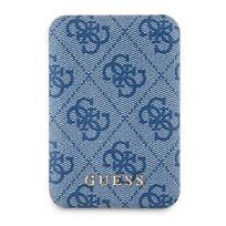GUESS Induction power bank 15W GUPB5FP4EMGB 5000mAh blue/blue 4G Leather Metal Logo MagSafe