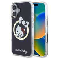 Hello Kitty HKHMP16SHFLBK iPhone 16 6.1" black hard case with IML Fun bow Magsafe