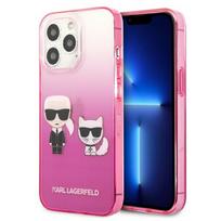 Karl Lagerfeld KLHCP13LTGKCP iPhone 13 Pro / 13 6.1" hard case pink Gradient Ikonik Karl  AND  Choupette Karl  AND  Choupette