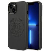 Karl Lagerfeld KLHCP14MFWHK iPhone 14 Plus / 15 Plus 6.7" hard case, black, perforated leather logo