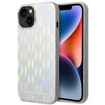 Karl Lagerfeld KLHCP14MLGMMSV3 iPhone 14 Plus / 15 Plus 6.7" hard case, iridescent silver, monogram