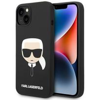 Karl Lagerfeld KLHCP14MSLKHBK iPhone 14 Plus / 15 Plus 6.7" hard case, black, Silicone Karl`s Head