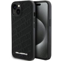 Karl Lagerfeld KLHCP15SPQKPMK iPhone 15 / 14 / 13 6.1" black hardcase with quilted K pattern