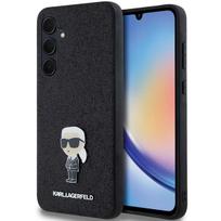 Karl Lagerfeld KLHCSA35GKNPSK A35 A356 black hardcase with fixed glitter, Ikonik Logo metal pin
