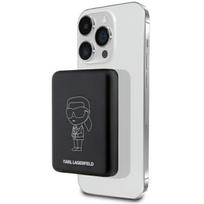 Karl Lagerfeld Induction power bank KLPBMKIOTTGK 5W 3000mAh black/black Ikonik MagSafe
