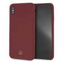 Mercedes MEHCI65SILRE iPhone Xs Max red silicone hard case