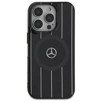 Mercedes MEHMP16S23HRSK iPhone 16 6.1" black hard case MB Double Layer Crossed Lines MagSafe