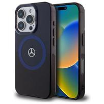 Mercedes MEHMP16X23HBIKV iPhone 16 Pro Max 6.9" black blue hard case, MB Double Layer BiColor MagSafe