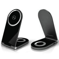 Mercedes Foldable 2-in-1 inductive charger MEMFBGSLK 15W black/black Silver Star MagSafe