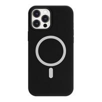 Mercury MagSafe Silicone Case for iPhone 12 Pro Max 6.7", Black/Black