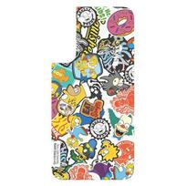 SAMSUNG Panel GP-TOU021HOQYW Frame Cover Case for Galaxy S22+ Simpsons Faces, white