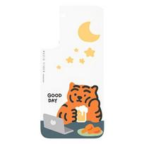SAMSUNG Panel GP-TOU021HOSOW Frame Cover for Galaxy S22 Muzik Tiger, white