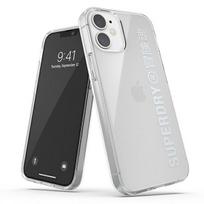 SuperDry Snap iPhone 12 mini Clear Case, silver/silver, 42590
