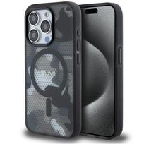 Tumi TUHMP15XTCAMK iPhone 15 Pro Max 6.7" black hard case, Frosted Camo Print, MagSafe
