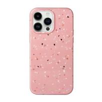 uniq coehl Terrazzo iPhone 14 Pro 6.1" case in coral pink