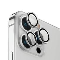 uniq Optix Aluminium Camera Lens Protector for iPhone 14 Pro 6.1" / 14 Pro Max 6.7" – sterling silver camera lens glass with applicator