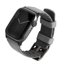 uniq linus Apple Watch Series 1/2/3/4/5/6/7/8/9/SE/SE2 38/40/41mm band. Airosoft Silicone, gray/chalk gray