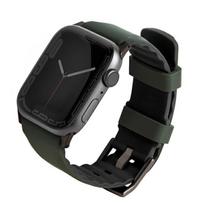 uniq linus Apple Watch Series 1/2/3/4/5/6/7/8/9/SE/SE2/Ultra/Ultra 2 42/44/45/49mm band. Airosoft Silicone moss green
