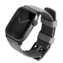 uniq linus Apple Watch Series 1/2/3/4/5/6/7/8/9/SE/SE2/Ultra/Ultra 2 42/44/45/49mm band. Airosoft Silicone, grey/chalk grey