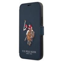 U.S. Polo Assn. US Polo USFLBKP12MPUGFLNV iPhone 12/12 Pro 6.1" navy book cover, Polo Embroidery Collection