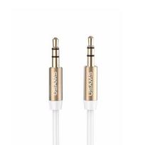 USAMS 3.5mm Audio Adapter Jack - 1m, White/White - YP102 (YP-01)