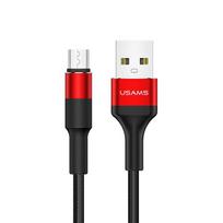 USAMS U5 braided cable 2A micro USB red/red 1.2m SJ224USB02 (US-SJ224)