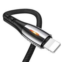 USAMS U-Tone braided lightning cable 1.2m Power-off 2A Fast Charging black SJ344USB01 (US-SJ344)