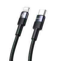 USAMS USB-C to Lightning Cable, 30W, Black, 1.2m, SJ729USBSG01 (US-SJ729)