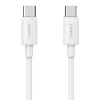 USAMS USB-C to USB-C Cable, 60W, 1m, Fast Charging, YD Series, White (US-SJ711)