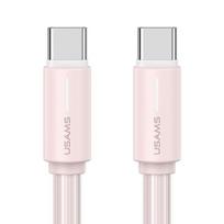 USAMS USB-C to USB-C cable, 1m, SJ734, 60W, pink/pink, YU Series, SJ734USB04 (US-SJ734)