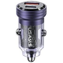 USAMS Nice. sam. C35 USB+USB-C 45W Fast Charge purple CC175CC02 (US-CC175)