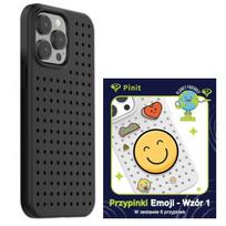 Pinit Dynamic Case Set + Emoji Pin iPhone 14 Pro Max 6.7" black/black pattern 1