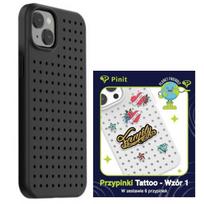 Pinit Dynamic Case Set + Tattoo Pin iPhone 14 Plus / 15 Plus 6.7" black/black pattern 1