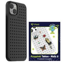 Pinit Dynamic Case Set + Tattoo Pin iPhone 14 Plus / 15 Plus 6.7" black/black pattern 2