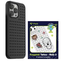 Pinit Dynamic Case Set + Tattoo Pin iPhone 14 Pro 6.1" black/black pattern 3