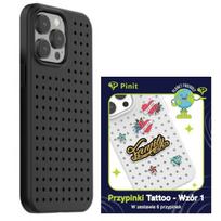 Pinit Dynamic Case Set + Tattoo Pin iPhone 14 Pro Max 6.7" black/black pattern 1