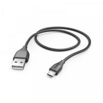Hama 00173610 Įkrovimo ir duomenų kabelis, Micro-USB 1.4m Juodas