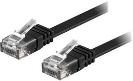 Deltaco TP-620S-FL, 20 m, Cat6, U/UTP (UTP), RJ-45, RJ-45, juodas