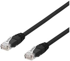 DELTACO U/UTP Cat6a jungiamasis kabelis, 500MHz, 20m, LSZH, juodas