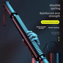 Vyriškas krūtinės raumenų treniruoklis - patalpų rankų treniruoklis ir fitneso įranga rankų treniruotei 20KG carbon steel arm trainer juoda