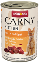 ANIMONDA Cat Carny Kitten skonis: jautiena, paukštiena 400g x18